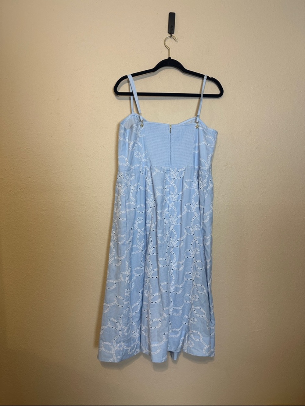 Lilly Pulitzer Pale Blue Eyelet Midi Dress - Picture 8 of 11